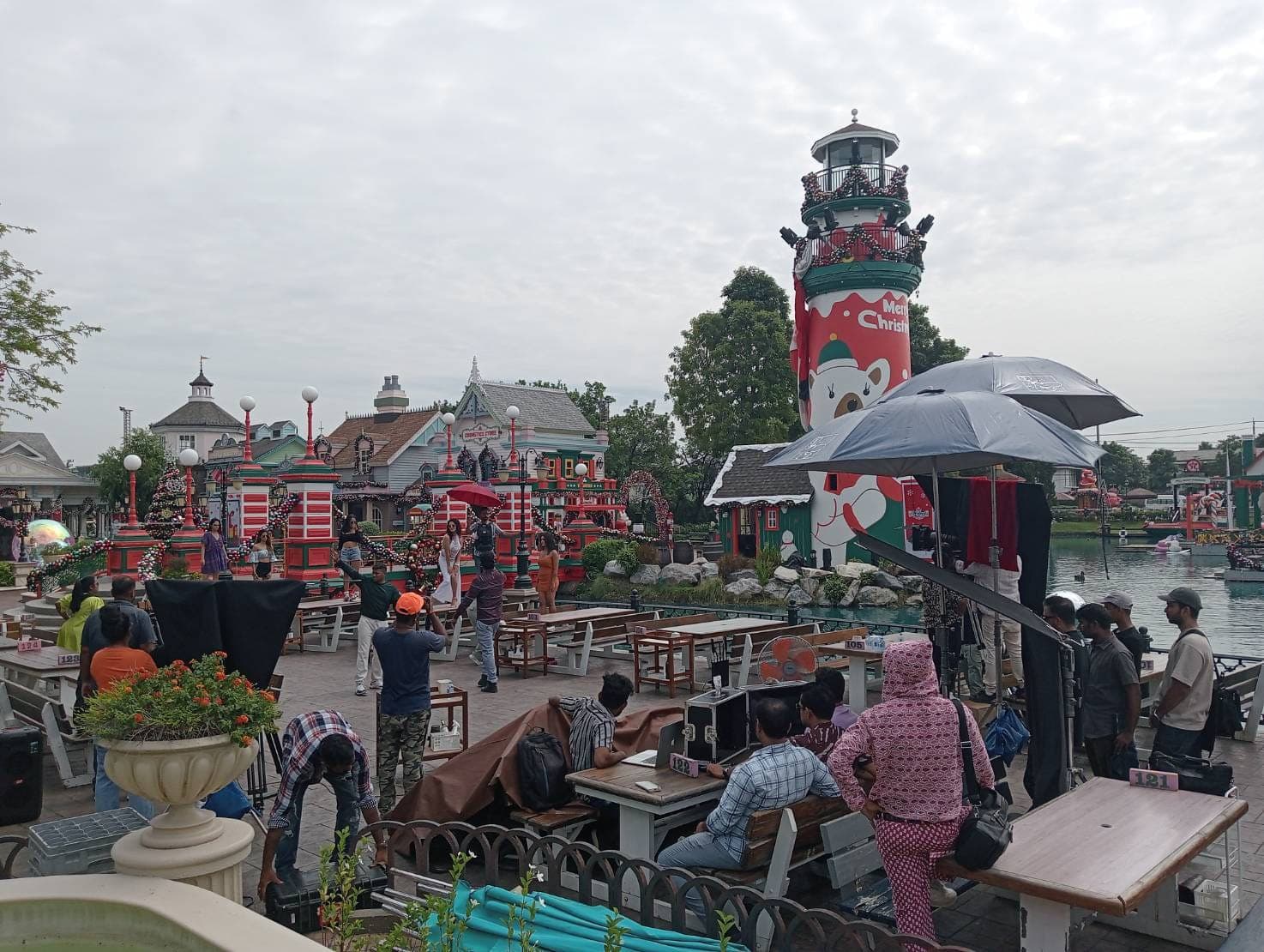 Jungle location filming in northern Thailand