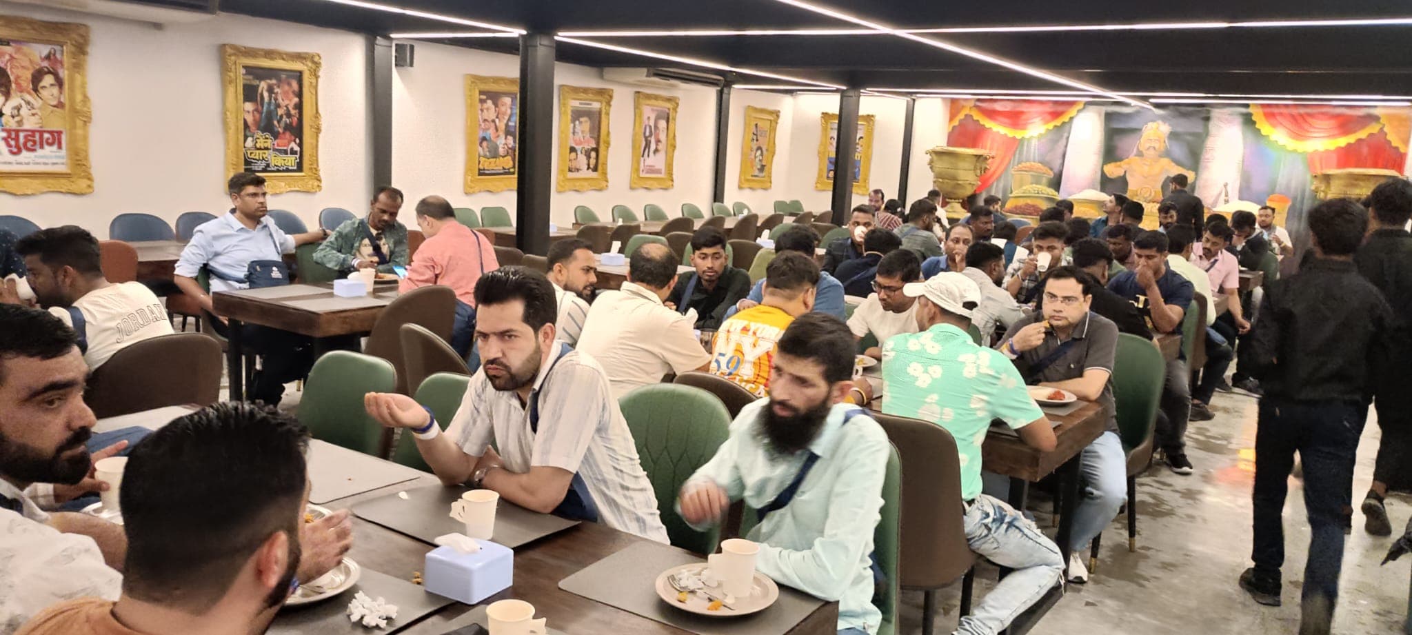 Malgudi Filmy buffet lunch spread